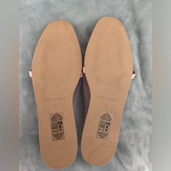 Free People Pink Bow Flats - Picture 2 of 6